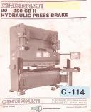 Cincinnati-Cincinnati 90-350 CBII, Press Brake Operation Maintenance Schematics Manual 1997-350-90-90-350 CBII-CBII-01
